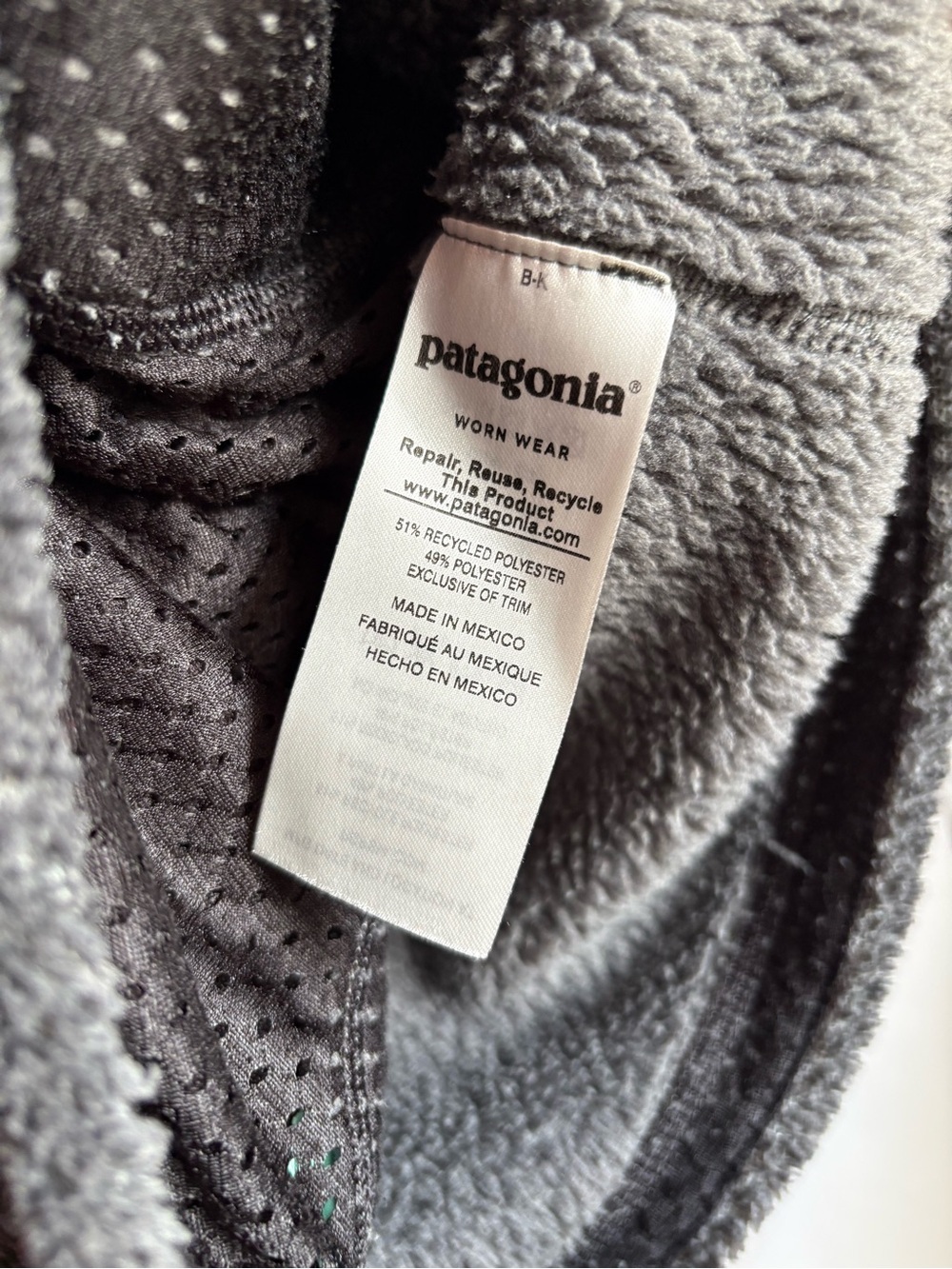 Patagonia Women’s Re-Tool Snap-T Fleece Pullover Charcoal Grey Mint XXS - Picture 5 of 6